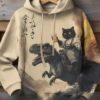 Cartoon Cat Dinosaur 3d Hoodie