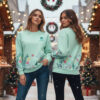 Cute The Little Mermaid Coquette Bow 3D All Over Printed Sweatshirt (1)