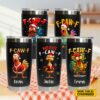 F Caw F Funny Chicken Humor F Caw F Quote Rooster Meme Stainless Steel Insulated Tumbler (1)