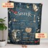 Personalized To My Sister Blanket 1