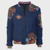 Retro Floral Rising Sun Bomber Jacket (3)