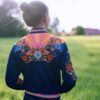 Retro Floral Rising Sun Bomber Jacket (4)