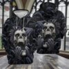 Skull Hands From The Hell 3D Hoodie